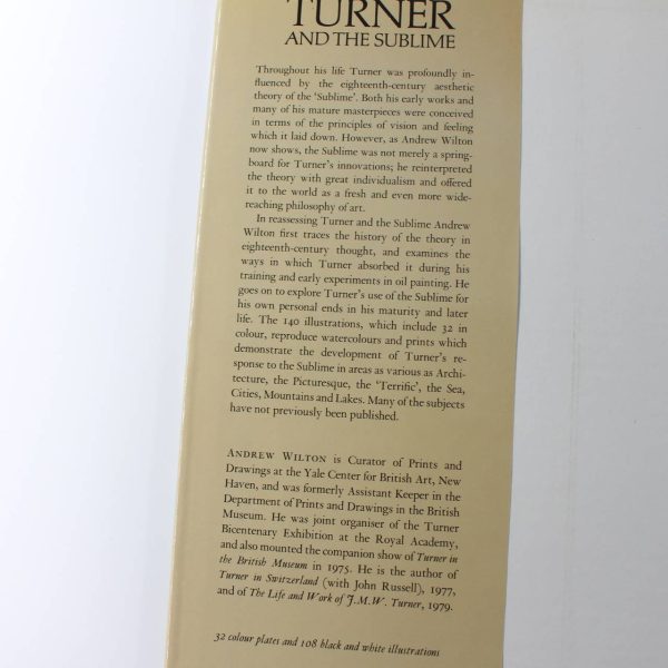 Turner and the Sublime book by Andrew Wilton  ISBN: 9780714107783 - Image 3