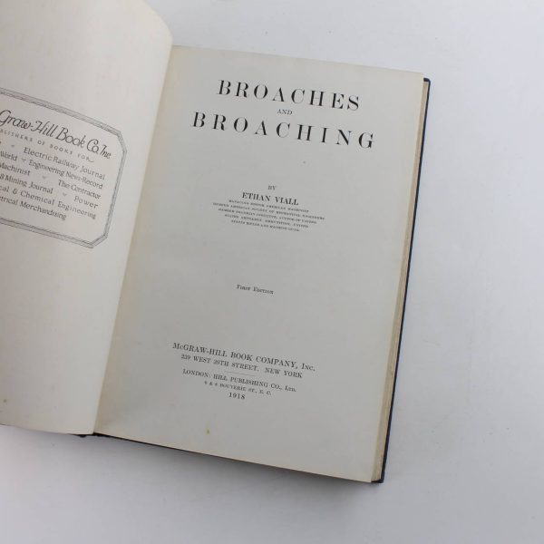 Broaches And Broaching book by Ethan Viall  ISBN: - Image 2