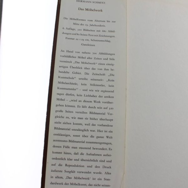 Das M?belwerk. Die M?belformen vom Altertum bis zur Mitte des 19. Jahrhunderts book by HERMANN SCHMITZ  ISBN: - Image 3