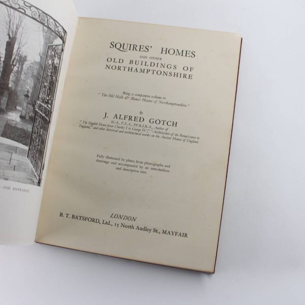 Squires homes and other old buildings of Northamptonshire book by J. Alfred Gotch  ISBN: - Image 2