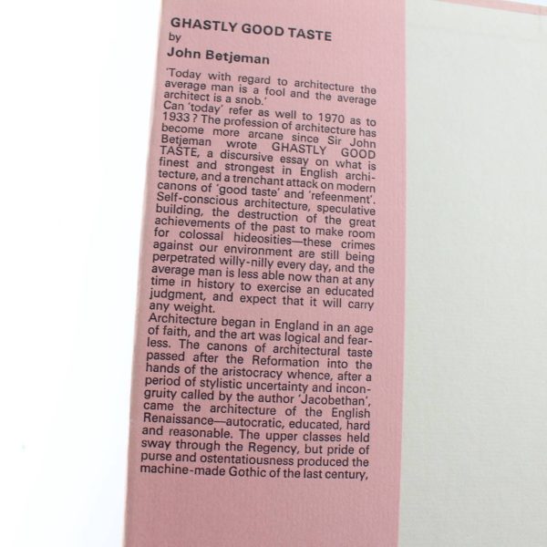 Ghastly Good Taste: Or a Depressing Story of the Rise and Fall of English Architecture book by John Betjeman  ISBN: 9781122707763 - Image 3