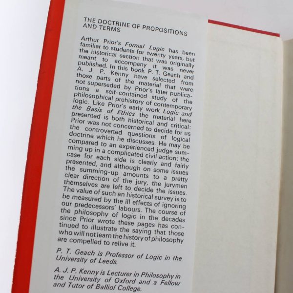 The Doctrine of Propositions and Terms book by Arthur N. Prior  ISBN: 9780715606919 - Image 3