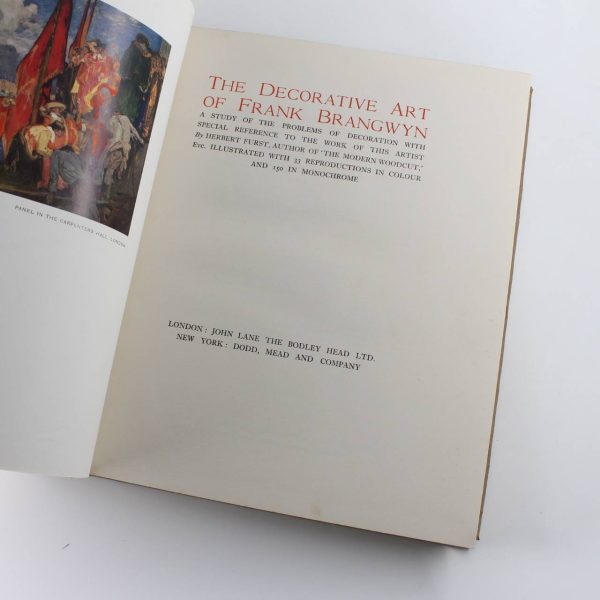 The Decorative Art of Frank Brangwyn book by Herbert  FURST  ISBN: - Image 2