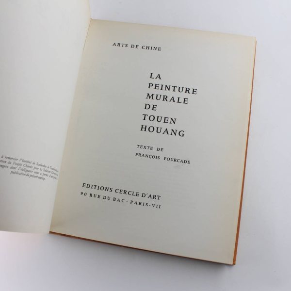 Arts de Chine. La peinture murale de Touen Houang book by Fran?ois FOURCADE  ISBN: - Image 2