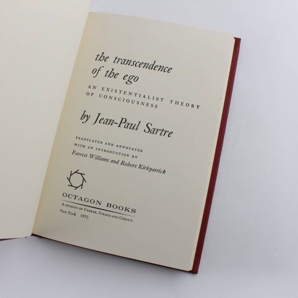 The Transcendence of the Ego: An Existentialist Theory of Consciousness book by Jean-Paul Sartre  ISBN: 9780374970321 - Image 2