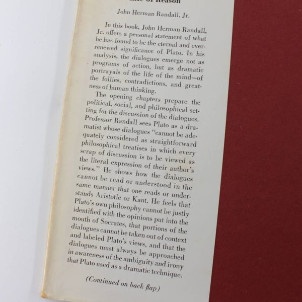 Plato: dramatist of the life of reason  book by John Herman Randall Jr.  ISBN: 9780231083201 - Image 3