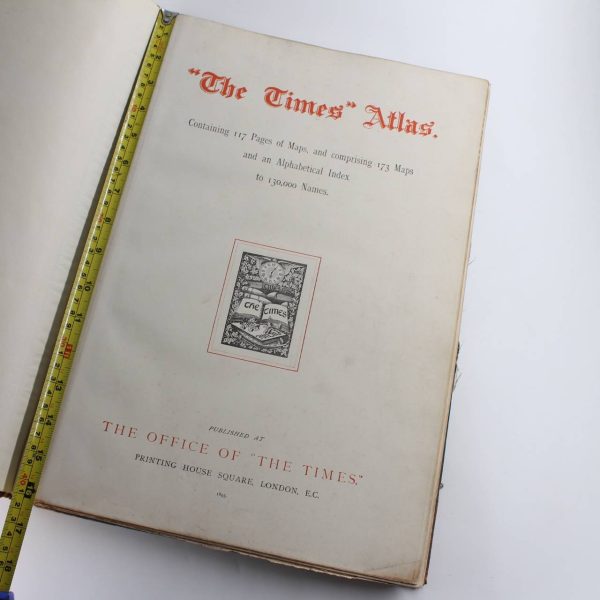 The Times Atlas: Containing 117 Pages of Maps and comprising 173 Maps and an Alphabetical Index to 130000 Names. book by The Times  ISBN: - Image 2