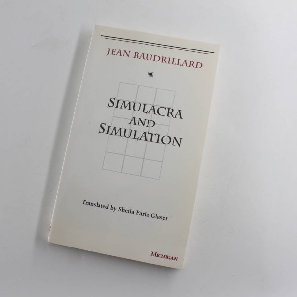 Simulacra and Simulation  book by Jean Baudrillard   ISBN: 9780472065219