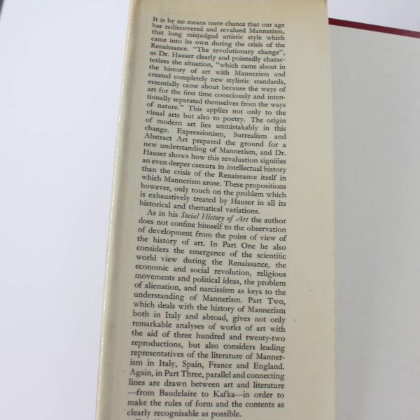 Mannerism The Crisis of the Renaissance and the Origin of Modern Art: In two volumes book by  Arnold Hauser  ISBN: - Image 3