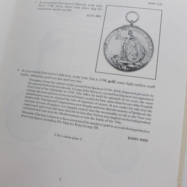 Auction of the collection of orders decorations and campaign medals formed by A. A. Upfill-Brown: The Upfill-Brown Collection  book by Buckland Dix & Wood  ISBN: - Image 3