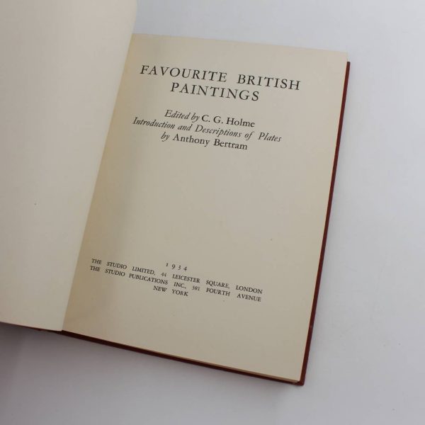 Favourite British Paintings book by C. G. Holme  ISBN: - Image 2