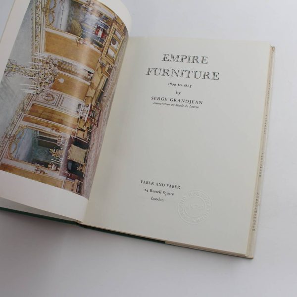 Empire Furniture: 1800 to 187C book by Serge Grandjean  ISBN: - Image 2