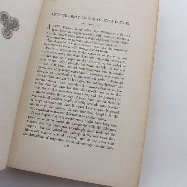 An Attempt to Discriminate the Styles of Architecture in England from the Conquest to the Reformation: with a Sketch of the Grecian and Roman Orders book by Thomas Rickman   ISBN: - Image 3