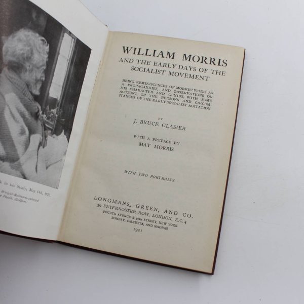 William Morris and the Early Days of the Socialist Movement book by John Bruce Glasier  ISBN: - Image 2