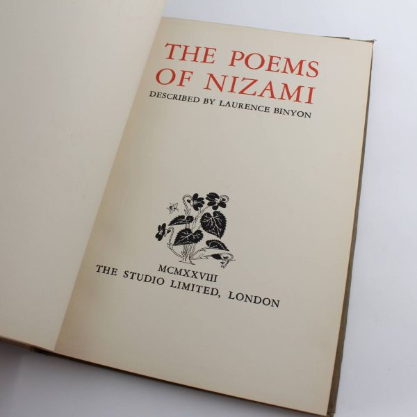 The Poems of Nizami book by Laurence BINYON  ISBN: - Image 2