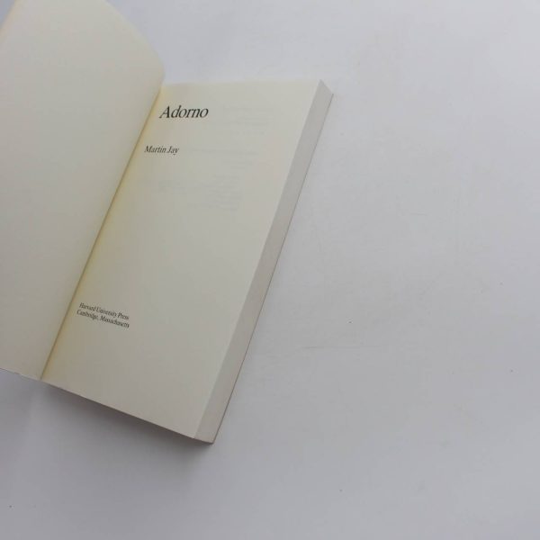 Adorno book by Martin Jay  ISBN: 9780674005150 - Image 4