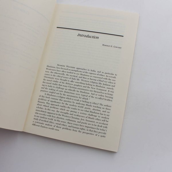 Hindu Ethics: Purity Abortion and Euthanasia book by Harold Coward Julius Lipner Katherine K. Young  ISBN: 9780887067648 - Image 3
