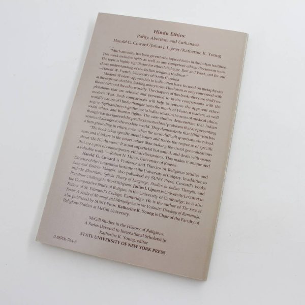 Hindu Ethics: Purity Abortion and Euthanasia book by Harold Coward Julius Lipner Katherine K. Young  ISBN: 9780887067648 - Image 5