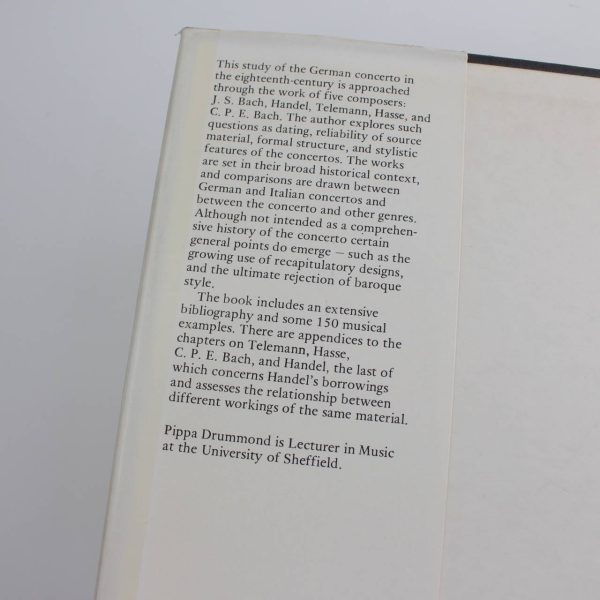 The German Concerto: Five Eighteenth Century Studies: Monographs on Music book by Pippa Drummond   ISBN: 9780198161226 - Image 3