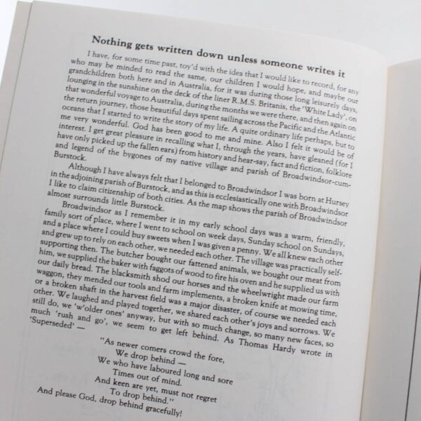 My Story: Of Nigh Eighty Years In The Broadwindsor Area Of The Hill Country Of West Dorset book by Leonard. Studley  ISBN:  9780951484906 - Image 3