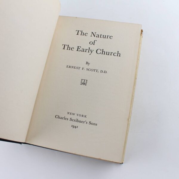 The Nature of The Early Church book by Ernest Scott  ISBN: - Image 3