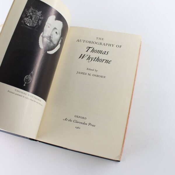 The Autobiography of Thomas Whythorne book by James M Osborn   ISBN: - Image 2