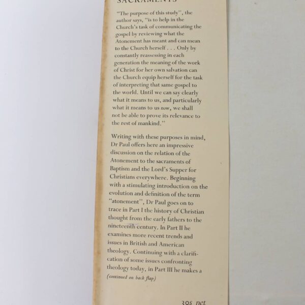The Atonement and the Sacraments: The Relation of the Atonement to the Sacraments of Baptism and the Lord's Supper book by Robert Paul   ISBN: - Image 3