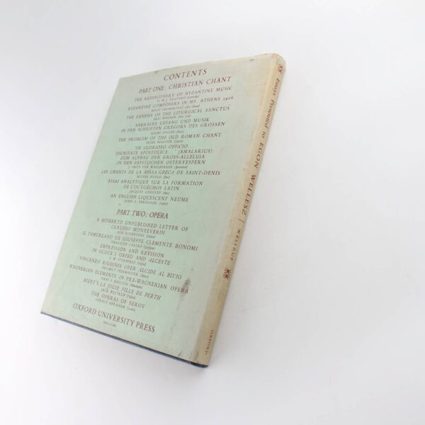 Essays Presented To Egon Wellesz book by Jack Westrup  ISBN: - Image 5