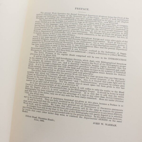The Organ: Writings And Other Utterances On Its Structure History Procural Capabilities Etc.: With Criticisms And Depositories: 3 Volumes book by John Watson Warman   ISBN: - Image 2