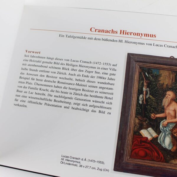 CRANACHS HIERONYMUS: Ein Tafelgem?lde mit dem b??enden HI. Hieronymus von Lucas Cranach d. ? book by Jan Wittmann  ISBN: - Image 3