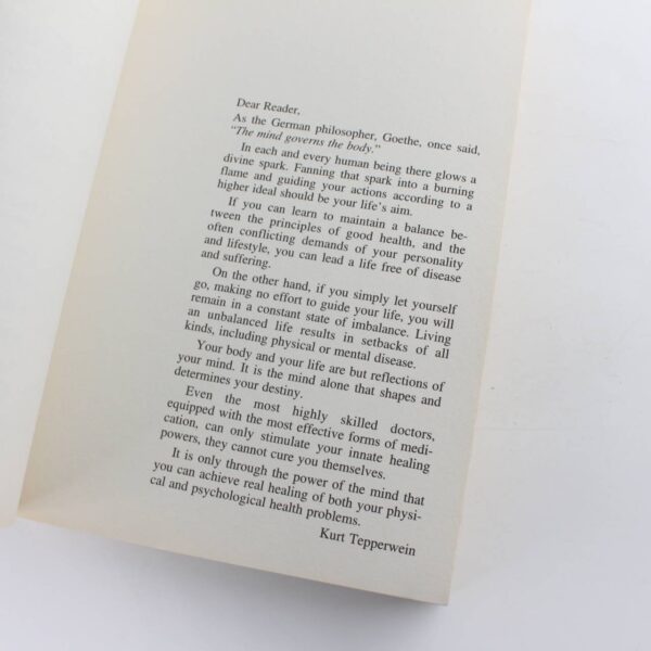 Think and Heal Can your mind really cure illnesses? Practical Techniques For Overcoming Your Health Problems book by Professor Kurt Tepperwein  ISBN: - Image 2