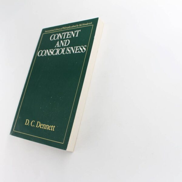 Content and Consciousness: International Library of Philosophy book by Daniel C. Dennett   ISBN: 9780710208460 - Image 2